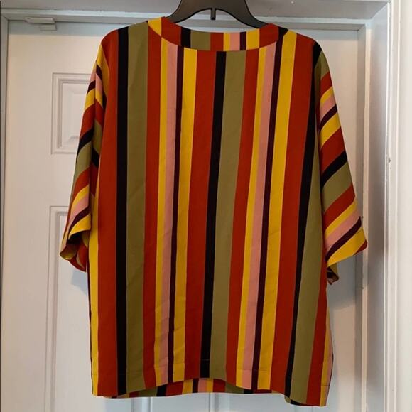 Madison Curvy Striped Blouse - Picture 7 of 7